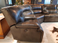 Диван Герберт с реклайнерами, угловой в интерьере